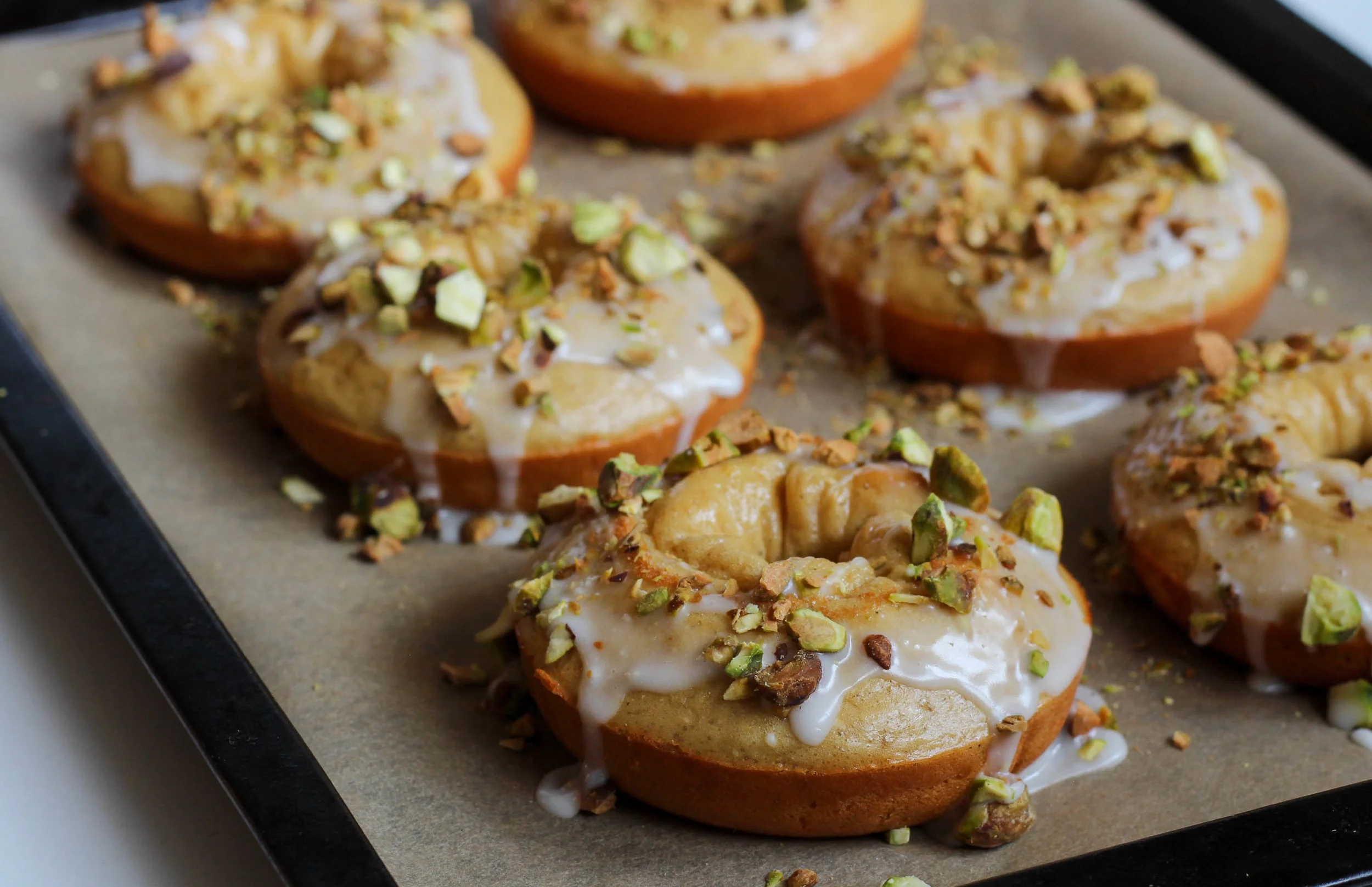 Lemon Pistachio Protein Donuts — My Engineered Nutrition